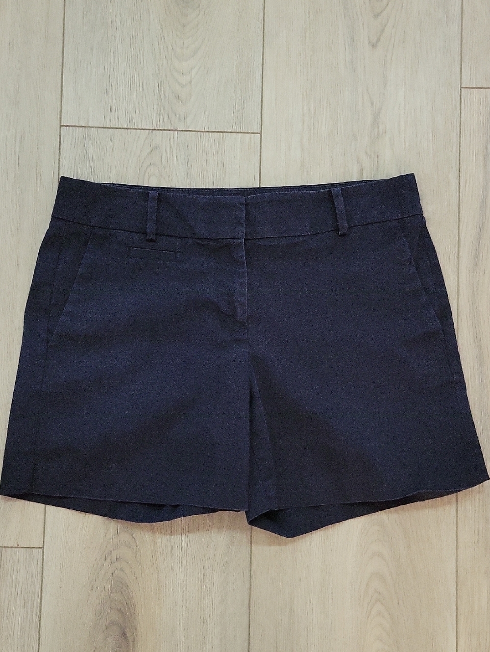 Ann Taylor Navy Tailored Bermuda Shorts